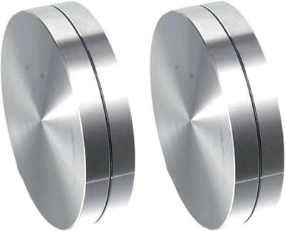 Aardewerk Wiel Trimmer - Draaischijf Stabilisator - Keramiek Vormgeven - Miniatuur Formaat - 30 Mm Diameter - Zilver
