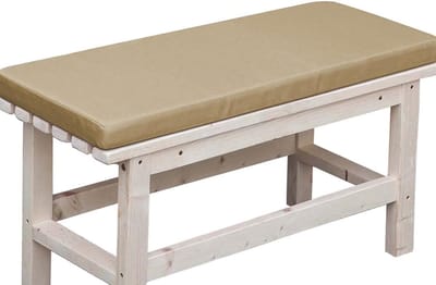 Bankkussen Waterdicht - Buitenkussen Bank - Terras Ontspanning - Antislip Riemen - 150x30cm - Kaki