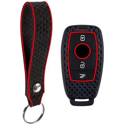 Siliconen Autotoets Beschermhoes Cover Voor Mercedes Benz A C E S G Gls Cla Klasse W213 W177 W205 W222 X167 W176 Amg Accessoires black