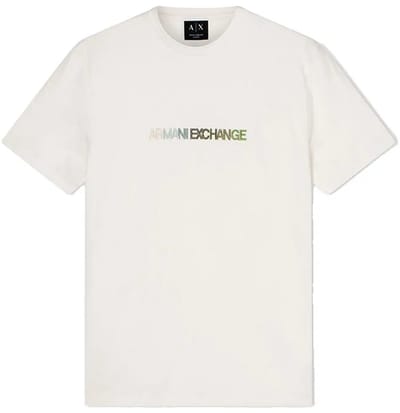 Armani Exchange Xm002785_af10358 T-shirt Met Korte Mouwen Wit XS Man