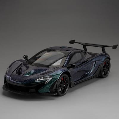 1:24 Mcl P1 Sportwagen Speelgoed Miniatuur Modellen Legering Diecast Superauto Pull Back Geluid Licht Simulatie Voertuigen Cadeaus Voor Kinderen