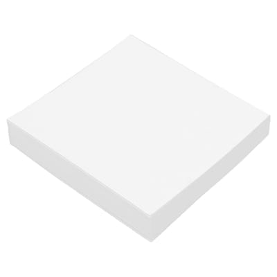 50 pièces Papier de mélange de couleurs pour ongles Jetable Imperméable Papier de sélection d'assortiment de couleurs de vernis à ongles L (7.6 X 7.6cm   2.99 X white