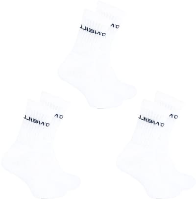 O'Neill - 6-Pack - Klassieke Sportsokken - Tennis - Katoen - Heren / Dames - wit - 43-46 - 770003