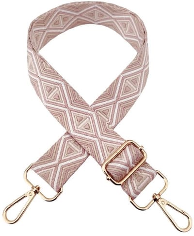 Dailygoods- Schouderriem Verstelbaar 72-130 cm - Tassenriem - Draagriem Boho-Stijl - Karabijnhaak - Duurzaam Nylon - Comfortabel en Robuust - Tasriem