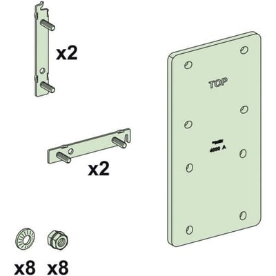 Schneider Electric LVS04607 PrismaSeT-P, Linergy LGYE, verbinding, verticaal, 3200-4000A Verdeelkastaccessoire 1 stuk(s)