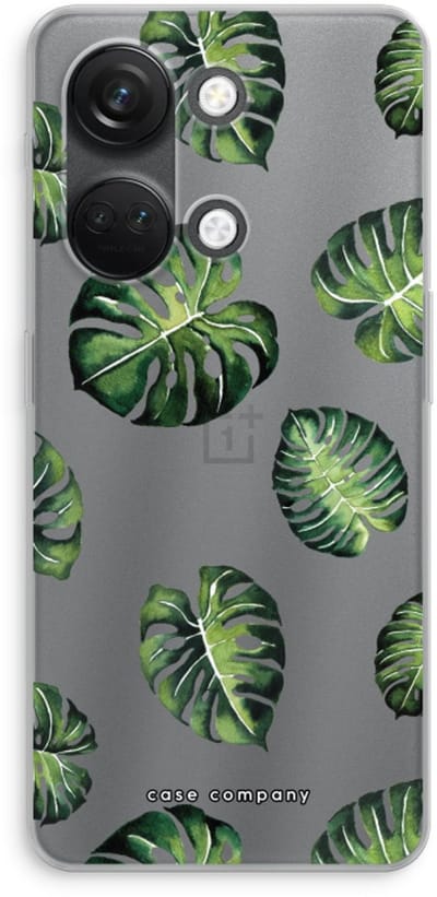 Case Company® - Hoesje geschikt voor OnePlus Nord 3 hoesje - Tropische bladeren - Soft Cover Telefoonhoesje - Bescherming aan alle Kanten en Schermrand
