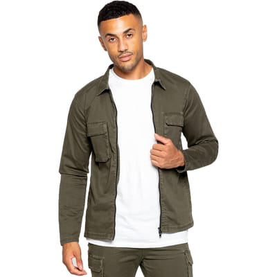 Enzo | Heren Cargo Overshirt Jas
