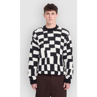 Volcom Fa Carrau Swtr Check Gebreide Trui zwart