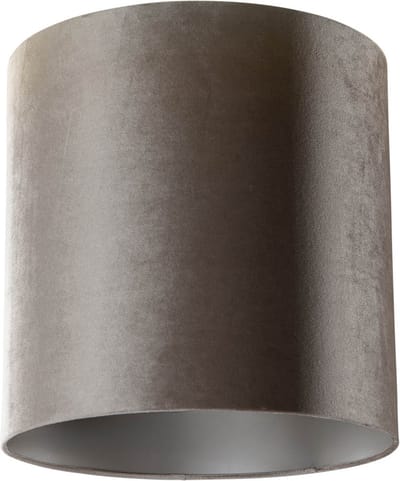 QAZQA cilinder velours - Klassieke Lampenkap - Ø 40 cm - Taupe -