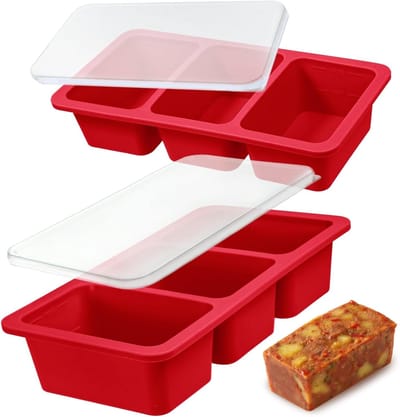 Siliconen Soepvriesvorm met Deksel, 2 Stuks, 250 ml - Ideaal voor het Vriezen van Soep, Bouillon en Saus, Perfect voor Voedselopslag en Voorbereiding