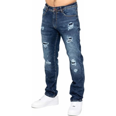 Enzo | Heren Gescheurde Denim Jeans