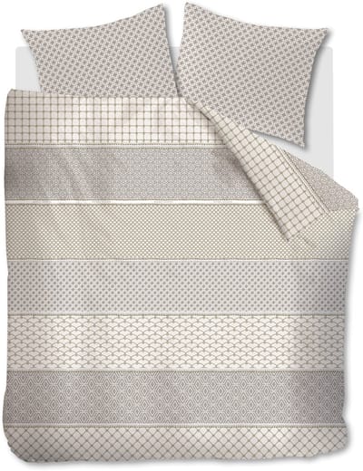 Riviera Maison Ropes dekbedovertrek - Lits-Jumeaux XL - 260x200/220 - Taupe