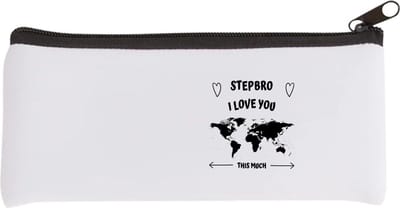 Akyol - stepbro i love you this much Etui - Broer - geweldige stiefbroer - liefste stiefbroer - verjaardag - cadeau - kado - bedankje - geschenk - 20 bij 9 cm