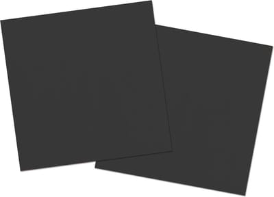 Folat Feest Servetten - 40x - zwart - 33 x 33 cm - papier - lunch/diner servetjes