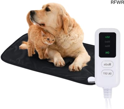 RFWR® Warme katten- en honden verwarmingsdeken met 3 verwarmingsmodi, 50 x 80 cm