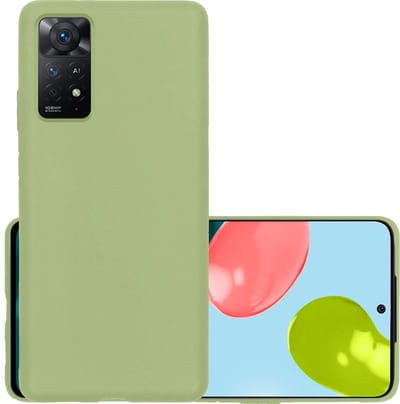 Hoesje - Geschikt voor Xiaomi Redmi Note 11 - Sterk & Shockproof - Hoes Cover - Siliconen Case - Groen