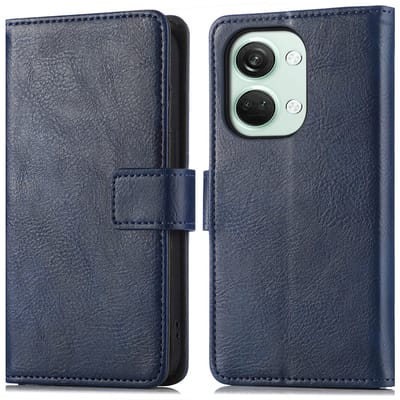 imoshion Hoesje - Geschikt voor OnePlus Nord 3 - Luxe Bookcase - Donkerblauw