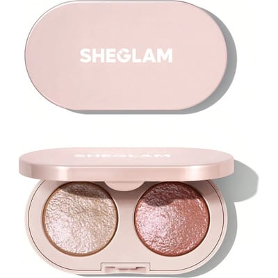 Prismalight Baked Gelee Oogschaduw Duo-02 Prism Echo Merk Beauty Cosmetica Make-Up Voor Vrouwen En Meisjes