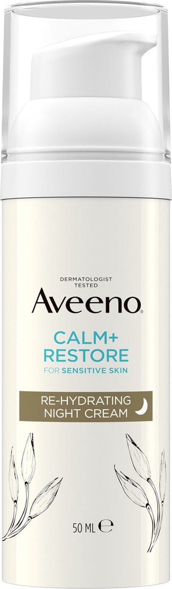 Aveeno Calm+restore Rehydraterende Nachtcreme 50ml