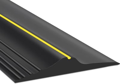 Universele Garagedrempelafdichtingsstrip 3,7 m - Zwart
