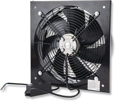 Industriële afzuigkap 350 mm - Hoogwaardige axiale ventilator met snelheidsregelaar