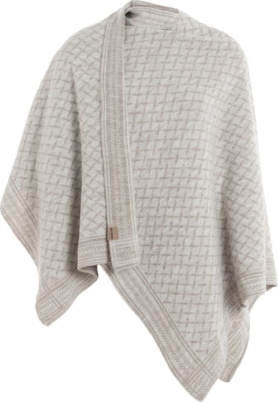 Knit Factory Dusk Omslagvest - Iced Clay/Beige - One Size