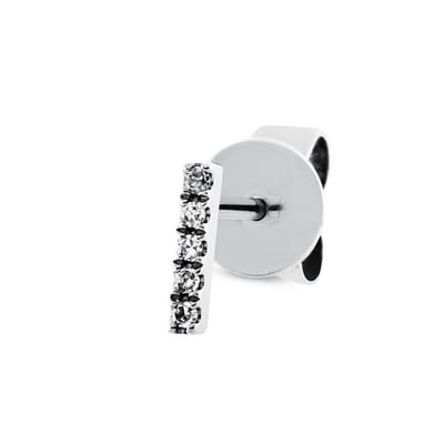 Luna Creation - 2P770W8-2 - Enkele oorknopjes - Dames - 750WG