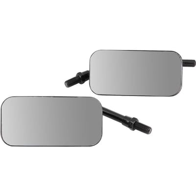 1 Paire de Rétroviseurs Latéraux Rectangulaires pour Moto Rétroviseur pour Moto Noir noir