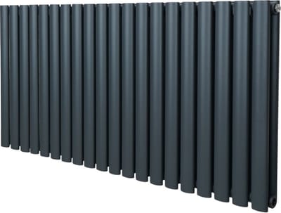 Ovale kolomradiator - grijs - 600mm x 1200mm - 20 kolommen