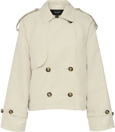 VERO MODA - VMCHLOE SHORT TRENCHCOAT NOOS - Dames - Gewatteerde jassen