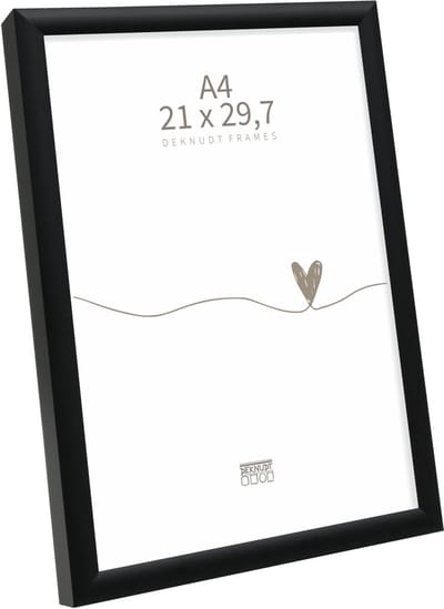 Deknudt frames fotolijst S027K2 - zwart aluminium - A4 - foto 21x29,7