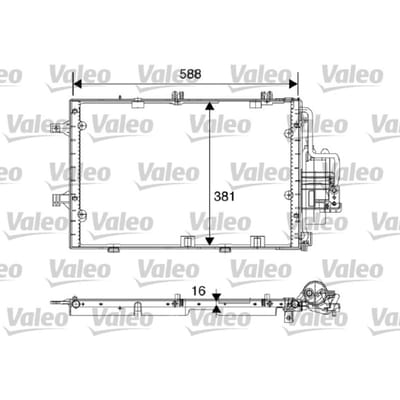 Condensator, airconditioning VALEO 817843