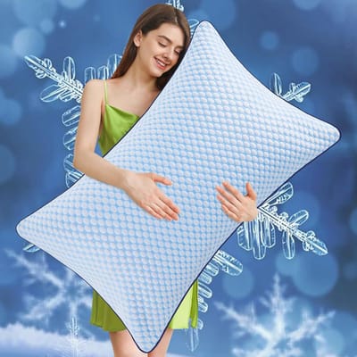 Ergonomisch Traagschuim Kussen 40x80 cm - Koel en Ondersteunend voor Zij-, Rug- en Buikslapers