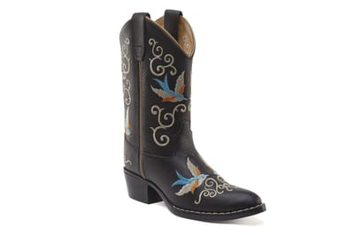 Dappermaentje x Bootstock Cowboylaarzen - Kinderen - Zwart - Leer