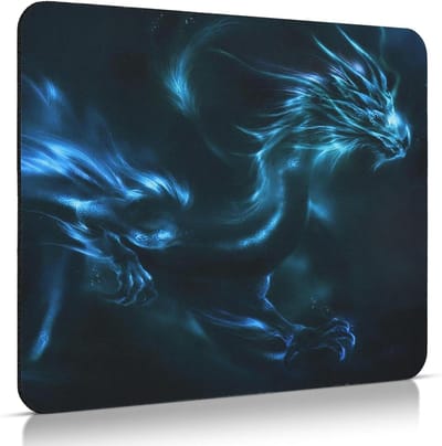 Mauspad voor meisjes met drakenmotief, klein formaat 240x200mm, ideaal voor gaming en bureaugebruik