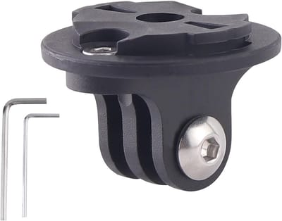 Fietscomputerhouder met kwartrotatie en frictieflens, geschikt voor camera's en fietsverlichting, 22mm gatafstand, ideaal voor Garmin en GoPro accessoires