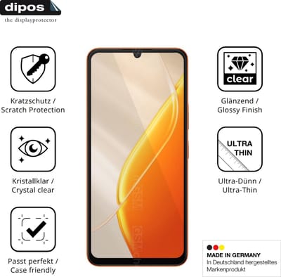 dipos – 4x Beschermfolie geschikt voor Itel A200+ | Krasbestendige & heldere Screenprotector Ultra-Thin