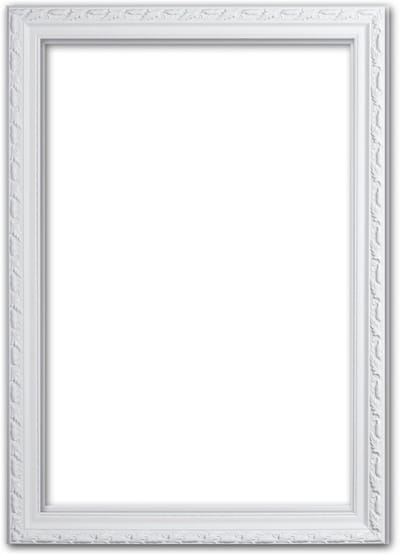 Barok Lijst 70x70 cm Wit - Abigail