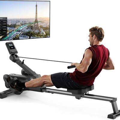Roeiapparaat - Fitnessapparatuur Voor Thuis - Crosstrainer - Zwart