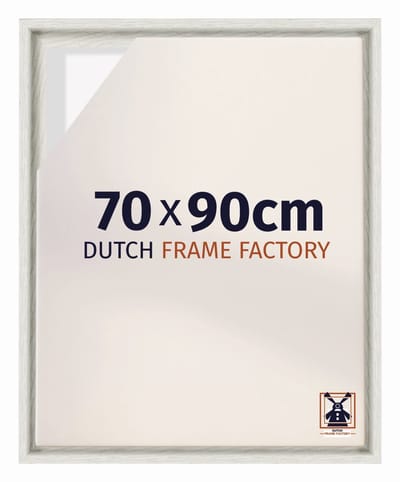 Baklijst 70x90 cm - White Wash - Geschikt voor Canvasdoek - MDF Baklijst Lausanne