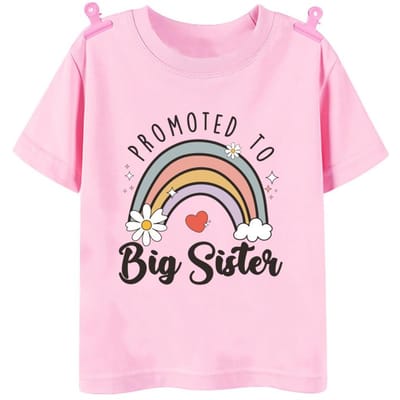 Zomerkleding Geüpgraded naar Big Sister Bedruikt Baby Aankondigingsshirt, Kinder T-shirt, Kinder Korte Mouwen Top 120 white