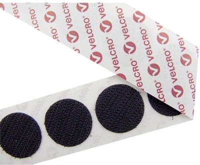VELCRO® E28801533011425 Klittenband punten Om vast te plakken Haakdeel (Ø) 15 mm Zwart 1300 stuk(s)