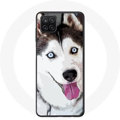 Hoesje - Husky - Samsung Galaxy A12 - Wit - Flexibel - Bescherming wit