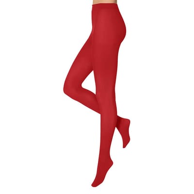 Apollo - Dames Feest Panty - Rood - 60 Denier - Maat XXL - Neon Legging - Leggings - Legging carnaval - Carnavalskleding