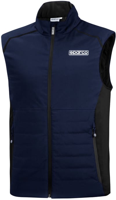 Sparco Vest Bodywarmer - Zwart — Marineblauw — XXXL