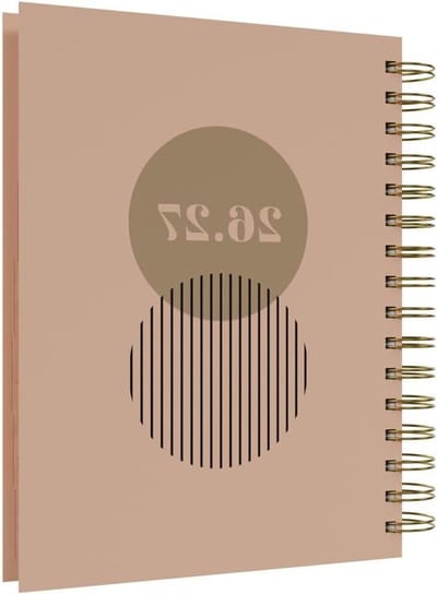 Academische Jaarplanner - Dagelijkse Planner - Academie Jaar Plannen - 13 Maanden Overzicht - A5 Formaat - Perzik