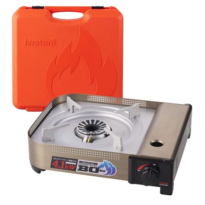 Iwatani Cassette Kookplaat met Koffer, Gemaakt in Japan, CB-AH-41N