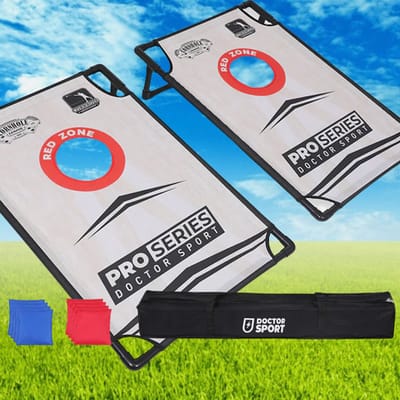 Dr Sport - Cornhole Set PVC - 90 x 60cm - Set met twee borden en 8 bean bags