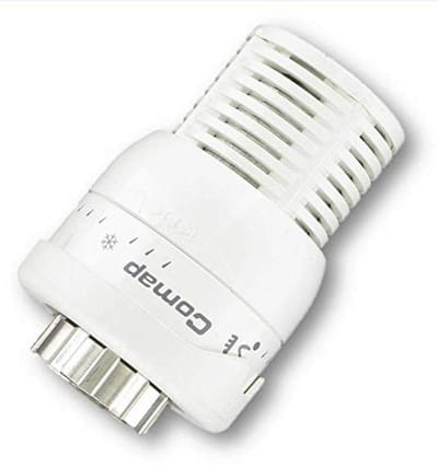 Complete set voor radiatoren met thermostatische kraan en accessoires - Hoek 1/2 inch (15 x 21)