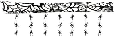 Halloween Spinnen Decoratie Slinger – 3 Meter – Griezelige Muurversiering